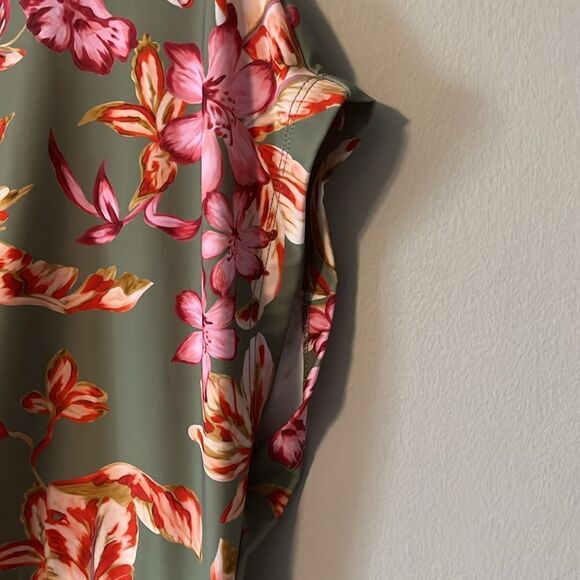Soft Surroundings Floral Swim Dress Coverup Tropical Size Medium - Picture 6 of 13